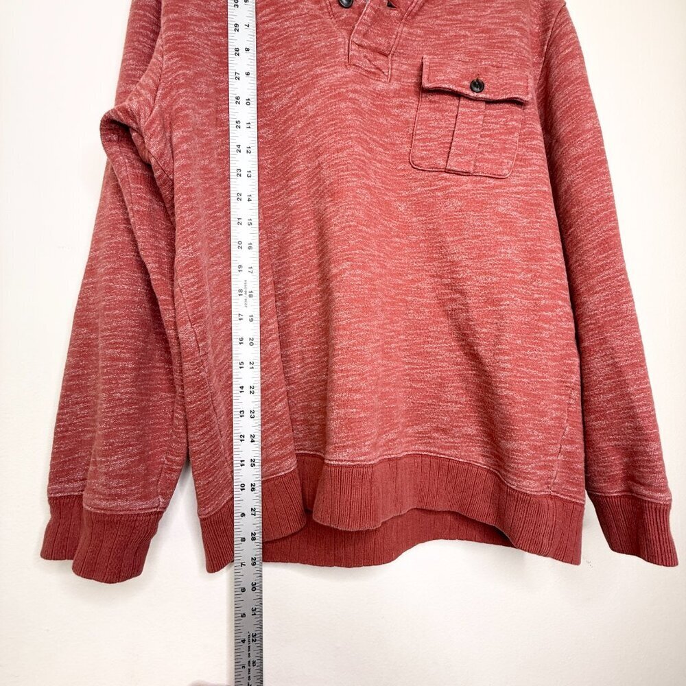 Pendleton Men’s Large Orange Shawl Pullover Long … - image 9